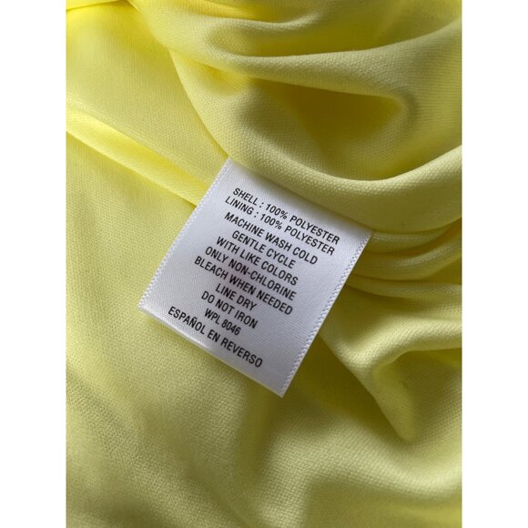 THALIA SODI Women's Yellow Pleated Maxi Dress Size XL - Picture 8 of 10